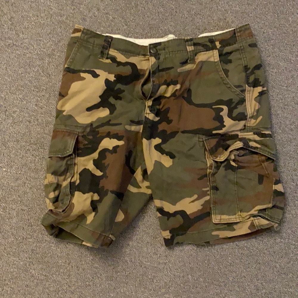 Camo Print Shorts
